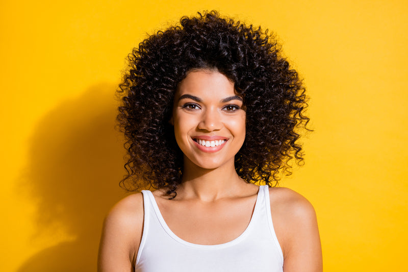 Woman with radiant-looking summer skin