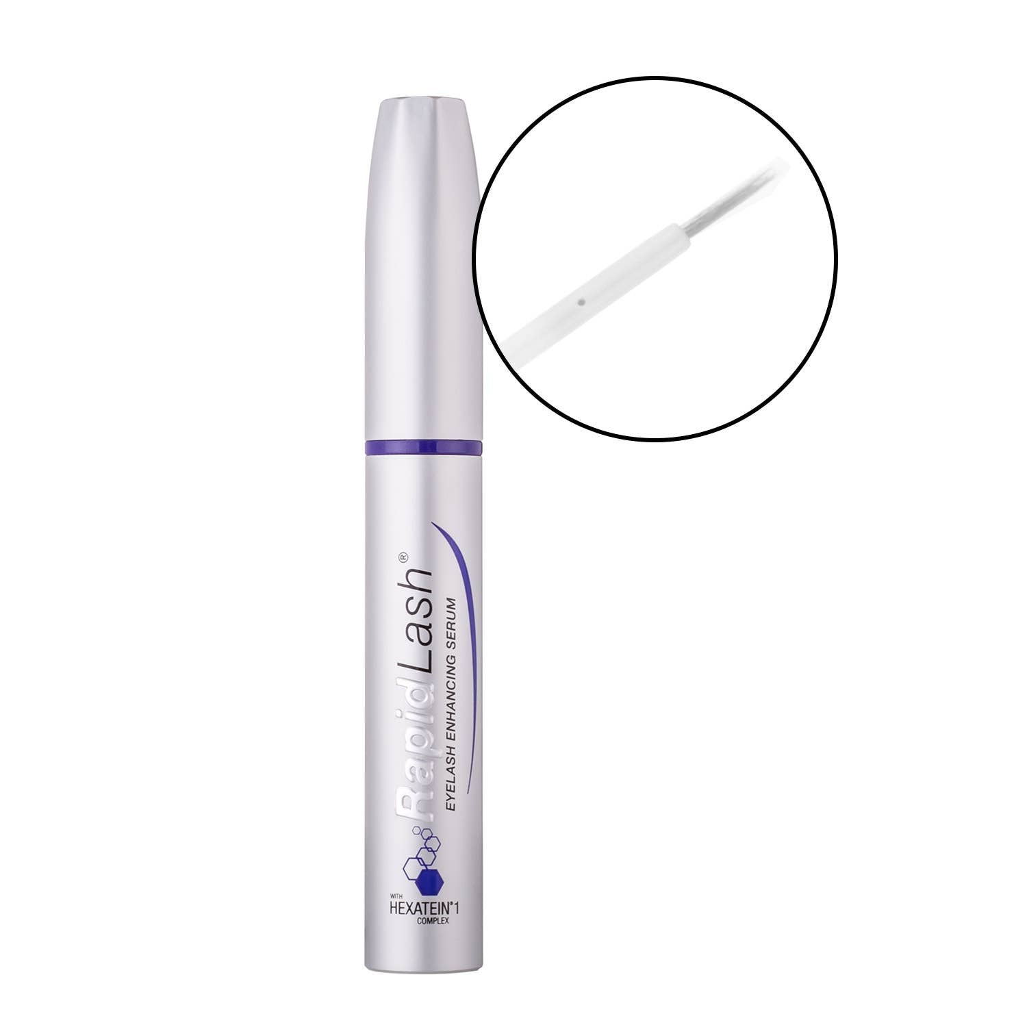 RapidLash® Eyelash Enhancing Serum with close-up photo of applicator tip