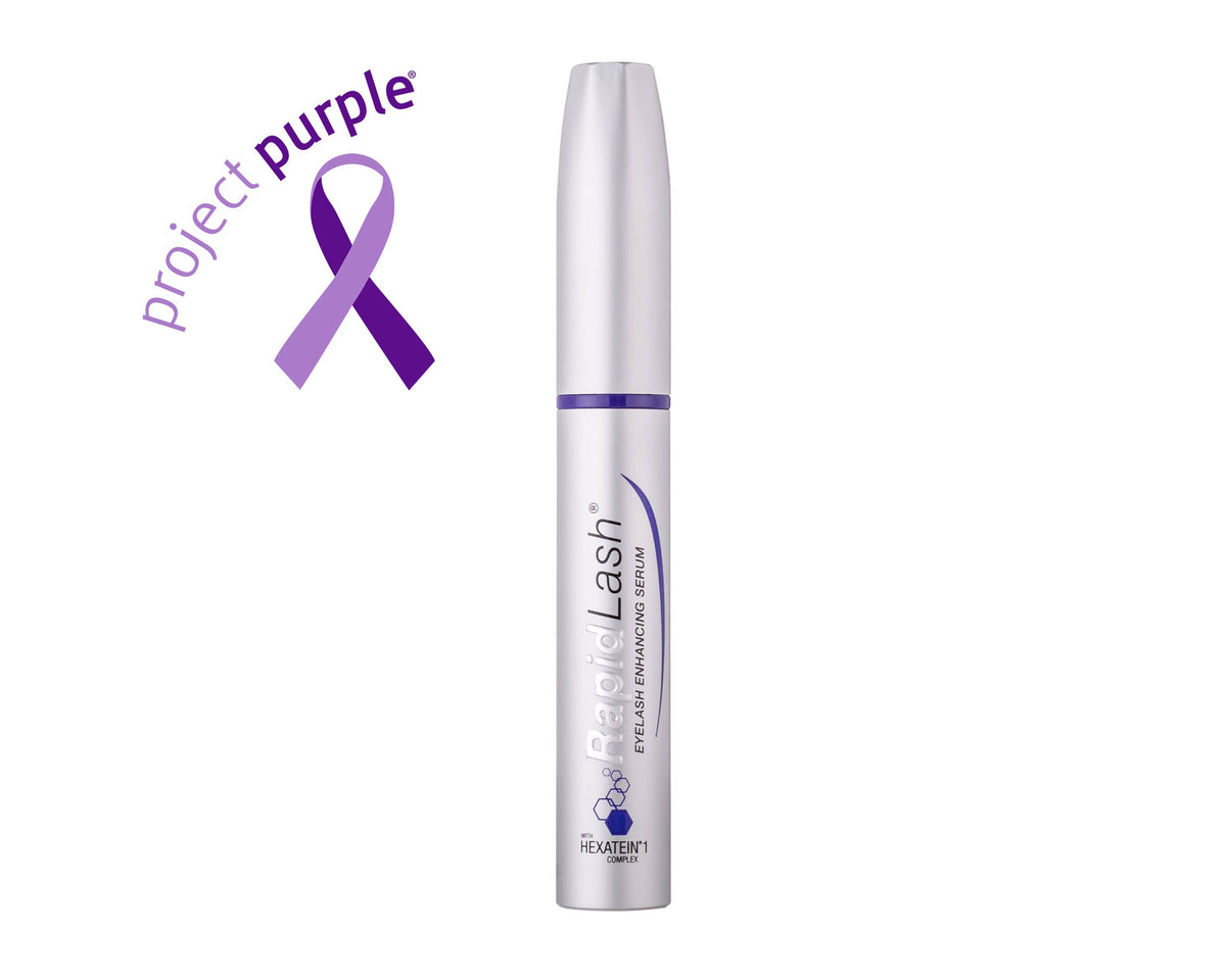 RapidLash® Eyelash Enhancing Serum with project purple logo